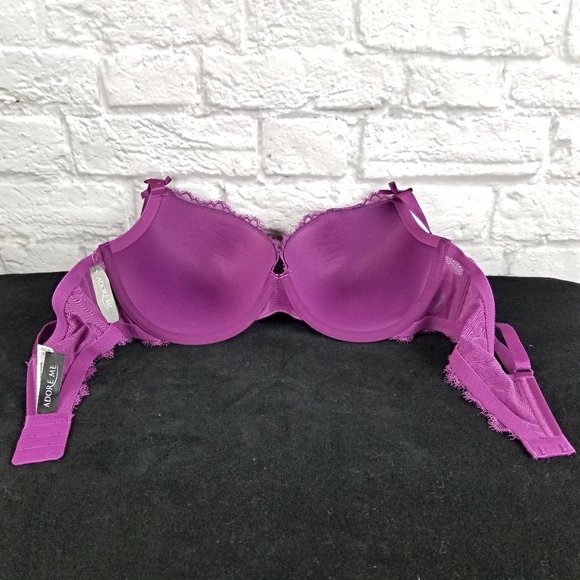 NWT - Adore Me Grape padded underwire bra 38DD - Picture 7 of 8